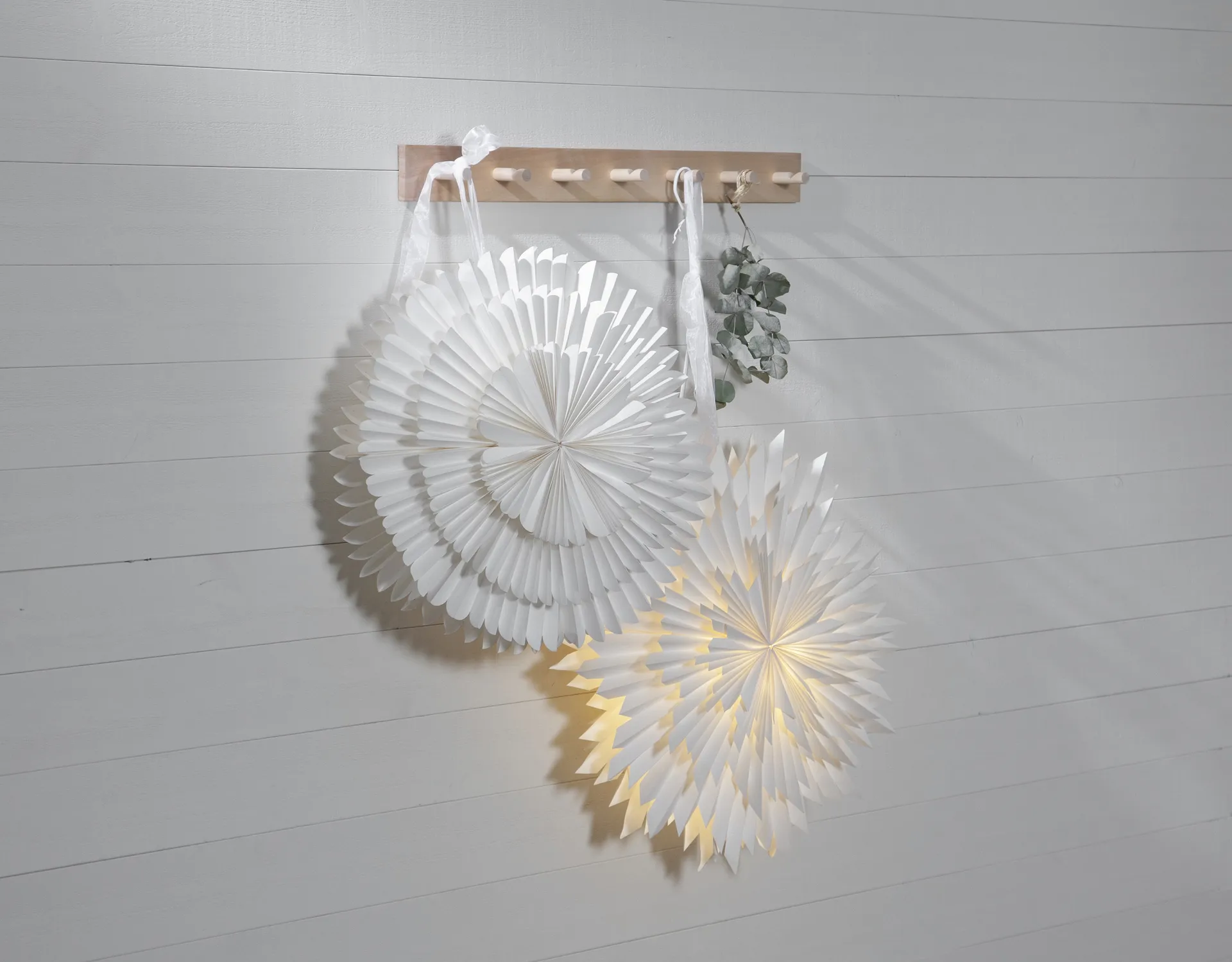 Frost gwiazda adwentowa Ø50 cm, Biały Star Trading
