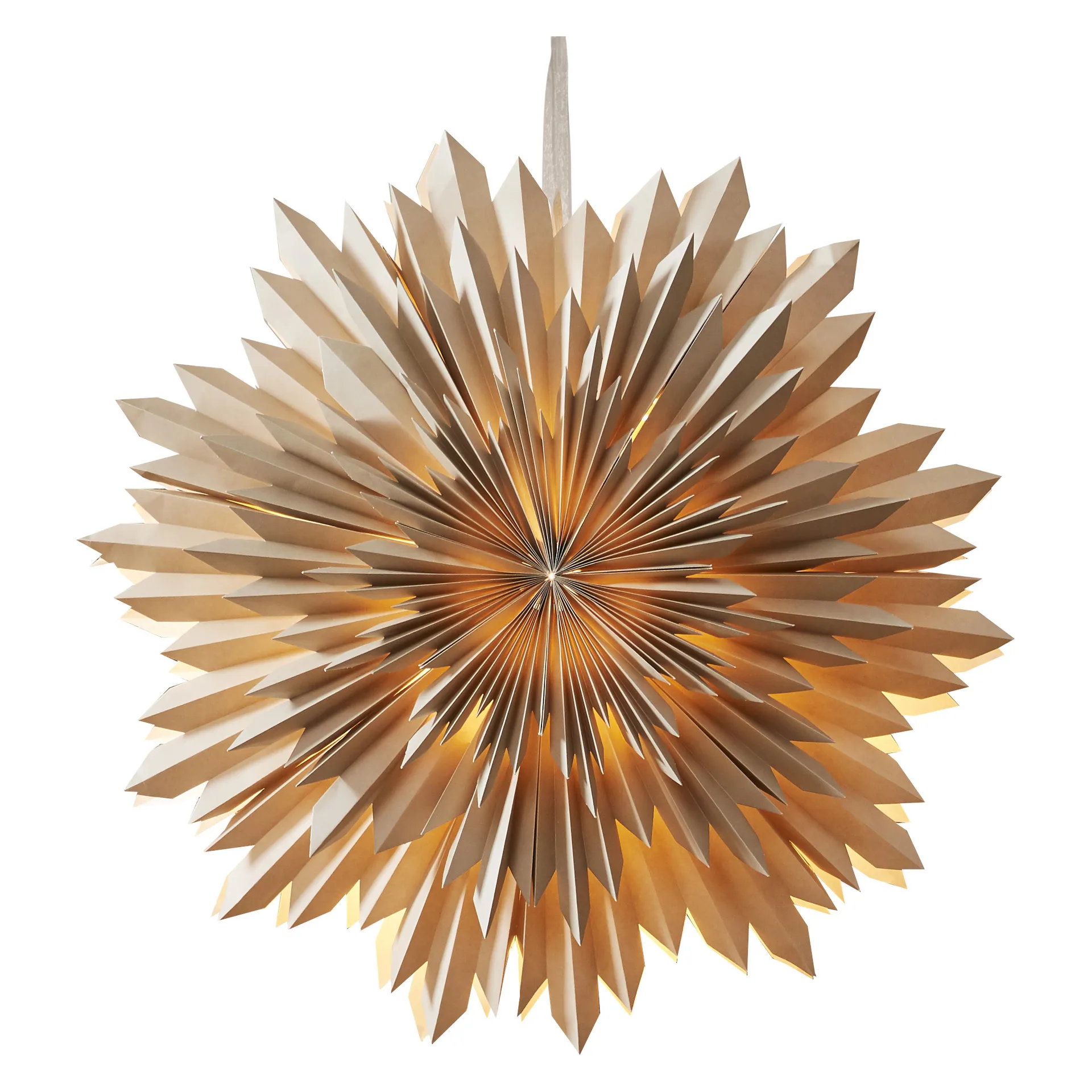 Ice gwiazda adwentowa Ø50 cm, Beżowa Star Trading