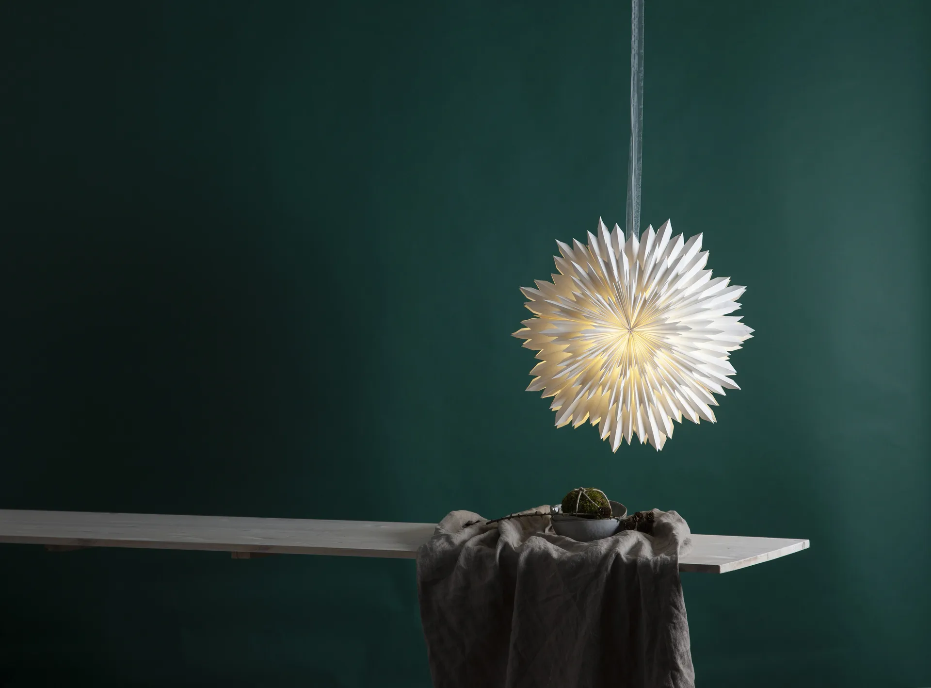 Ice gwiazda adwentowa Ø50 cm, Biała Star Trading