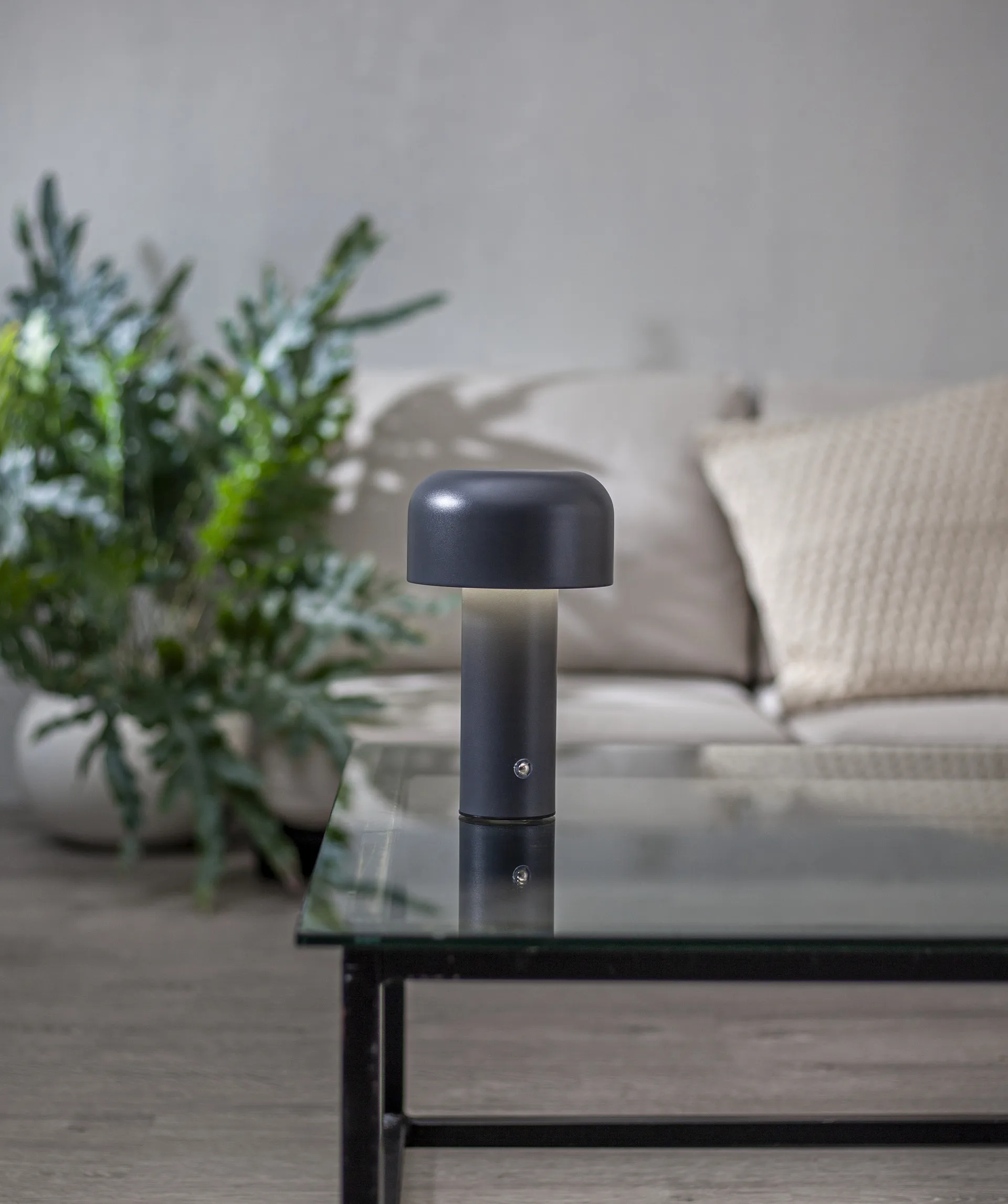 Lampa stołowa przenośna Bobby, Szary Star Trading