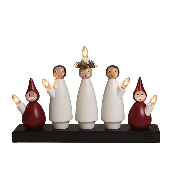 Lucia Choir świecznik adwentowy - Biało-czerwony - Star Trading