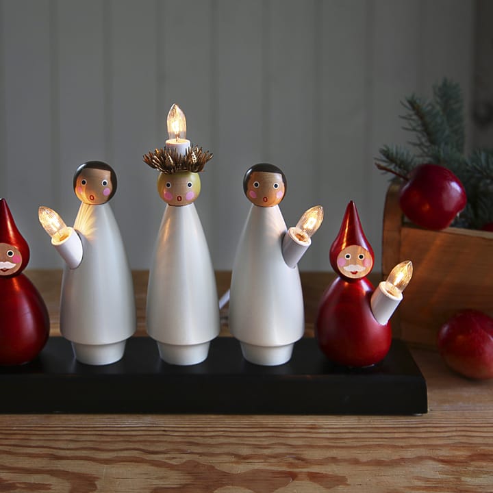 Lucia Choir świecznik adwentowy, Biało-czerwony Star Trading