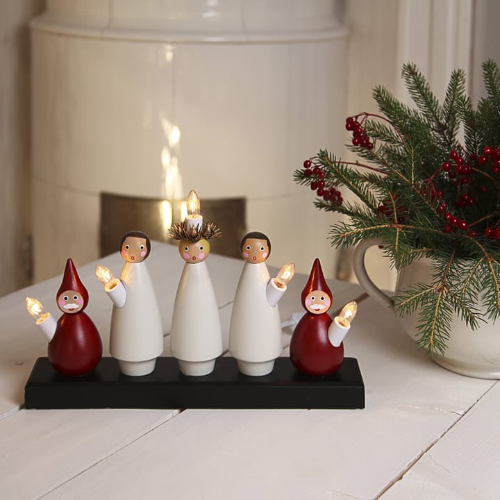 Lucia Choir świecznik adwentowy, Biało-czerwony Star Trading