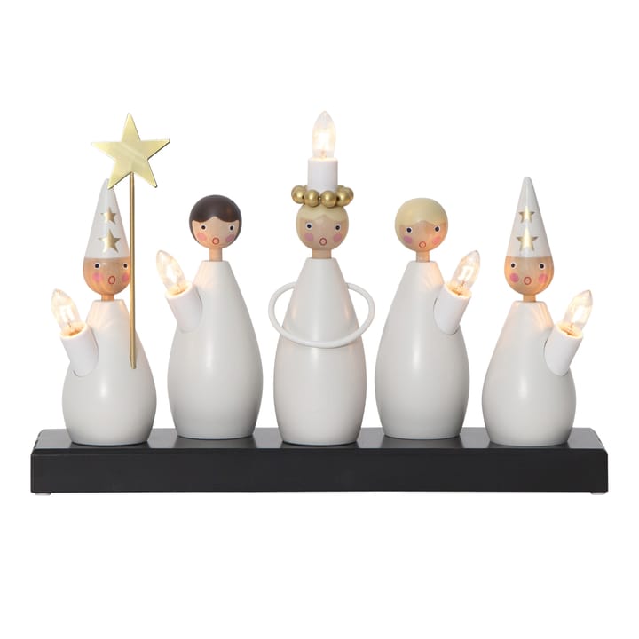 Lucia Choir świecznik adwentowy - Biały - Star Trading