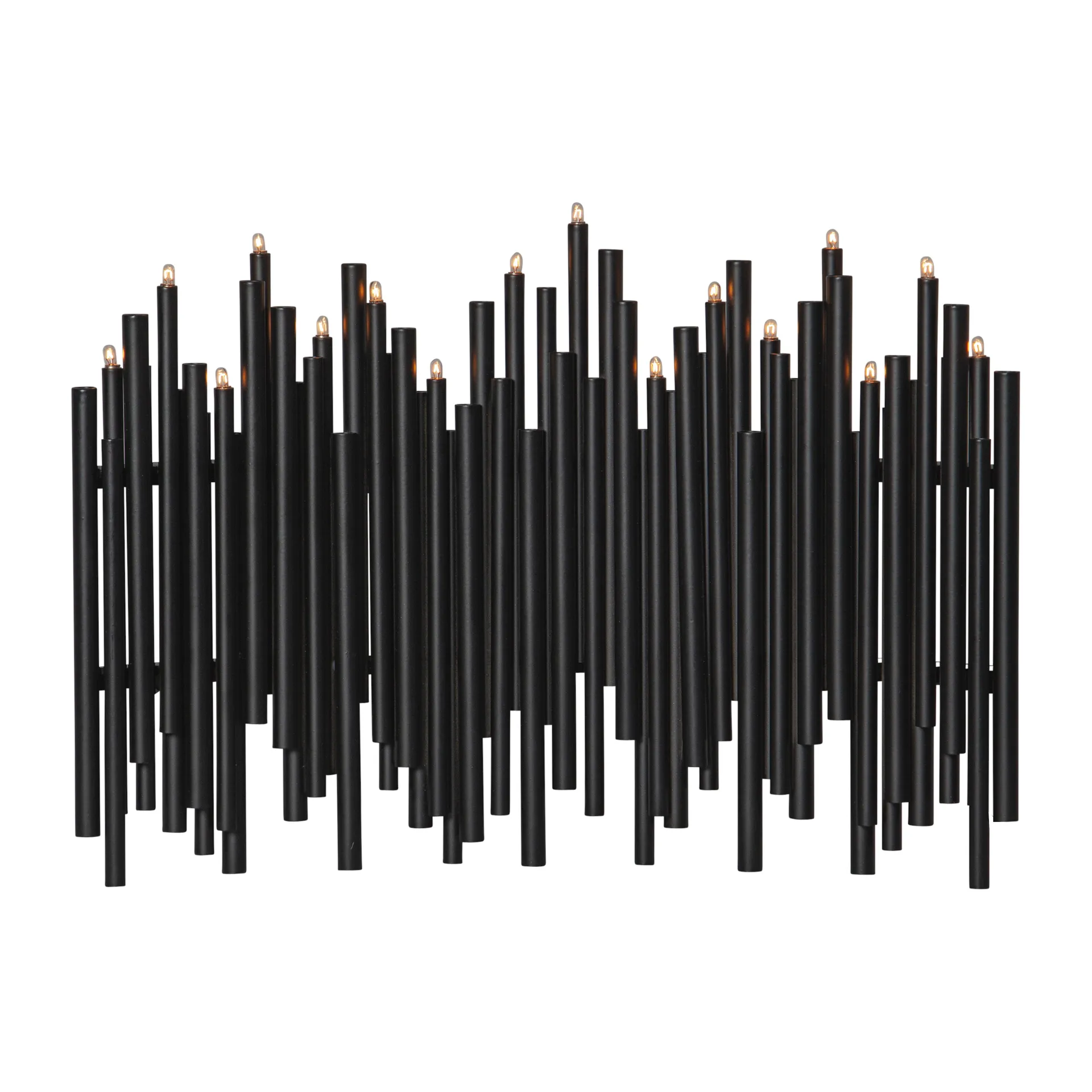 Note świecznik adwentowy 25x35 cm, Czarny Star Trading