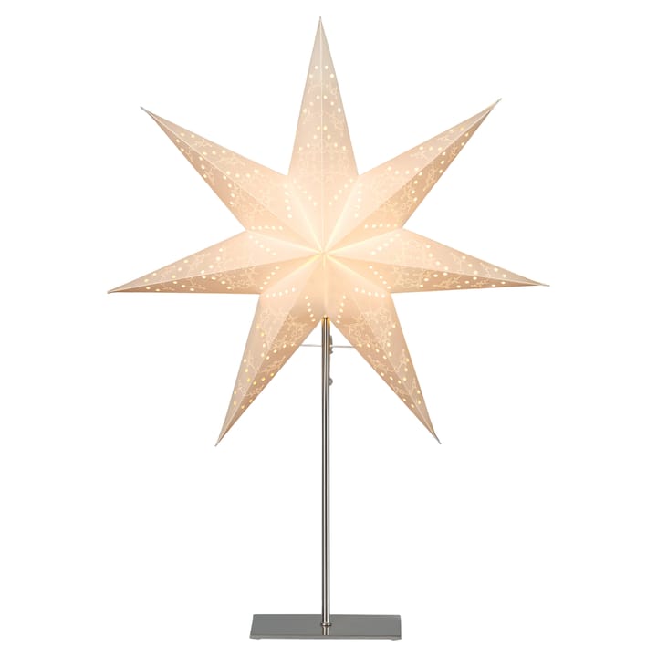 Sensy gwiazda adwentowa na stopie 78 cm - Biały - Star Trading