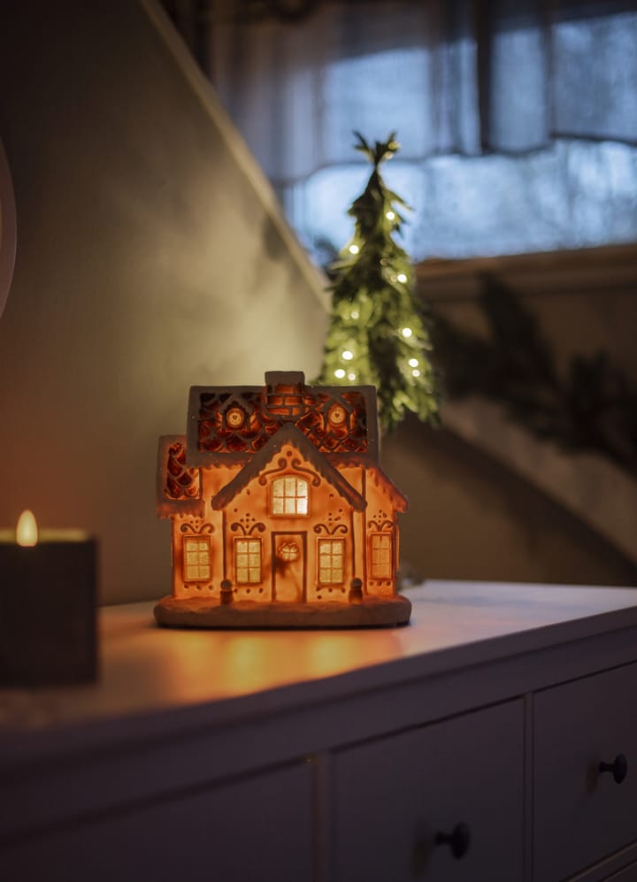 Świąteczna dekoracja świetlna Gingerville panorama - Brązowy - Star Trading