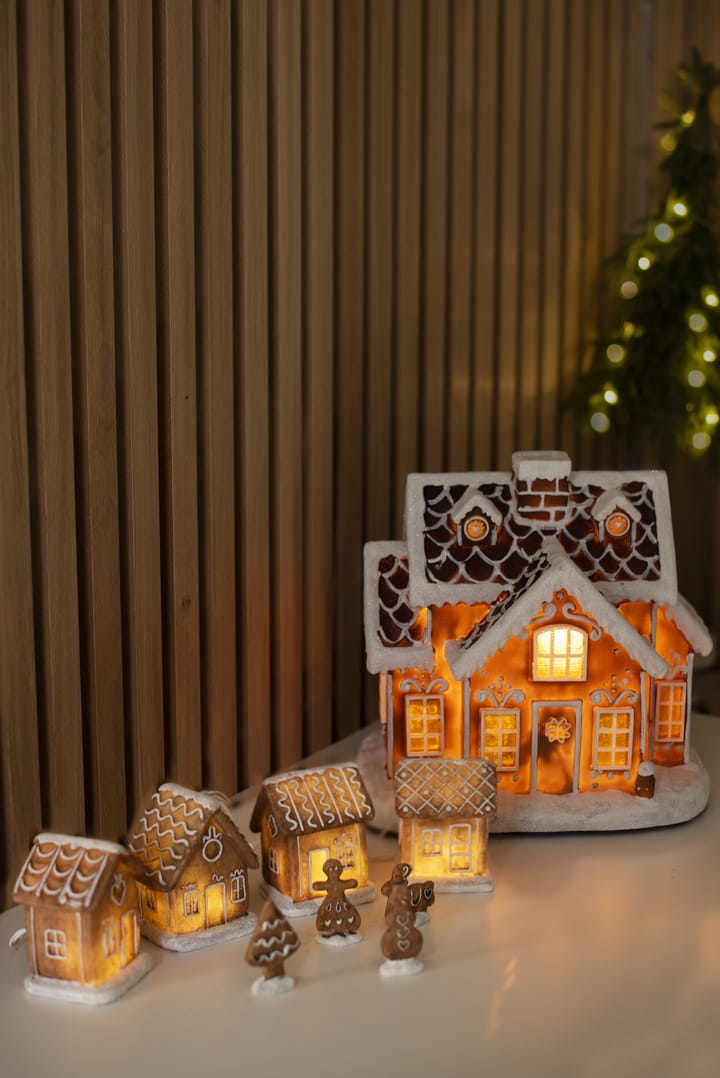 Świąteczna dekoracja świetlna Gingerville panorama - Brązowy - Star Trading