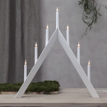 Świecznik adwentowy Arrow 64,5 cm - Biały - Star Trading