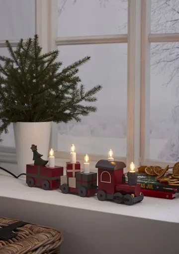 Świecznik adwentowy Christmas train - Multi - Star Trading