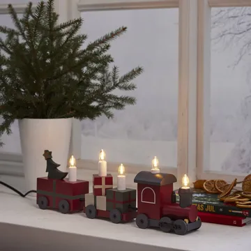 Świecznik adwentowy Christmas train - Multi - Star Trading
