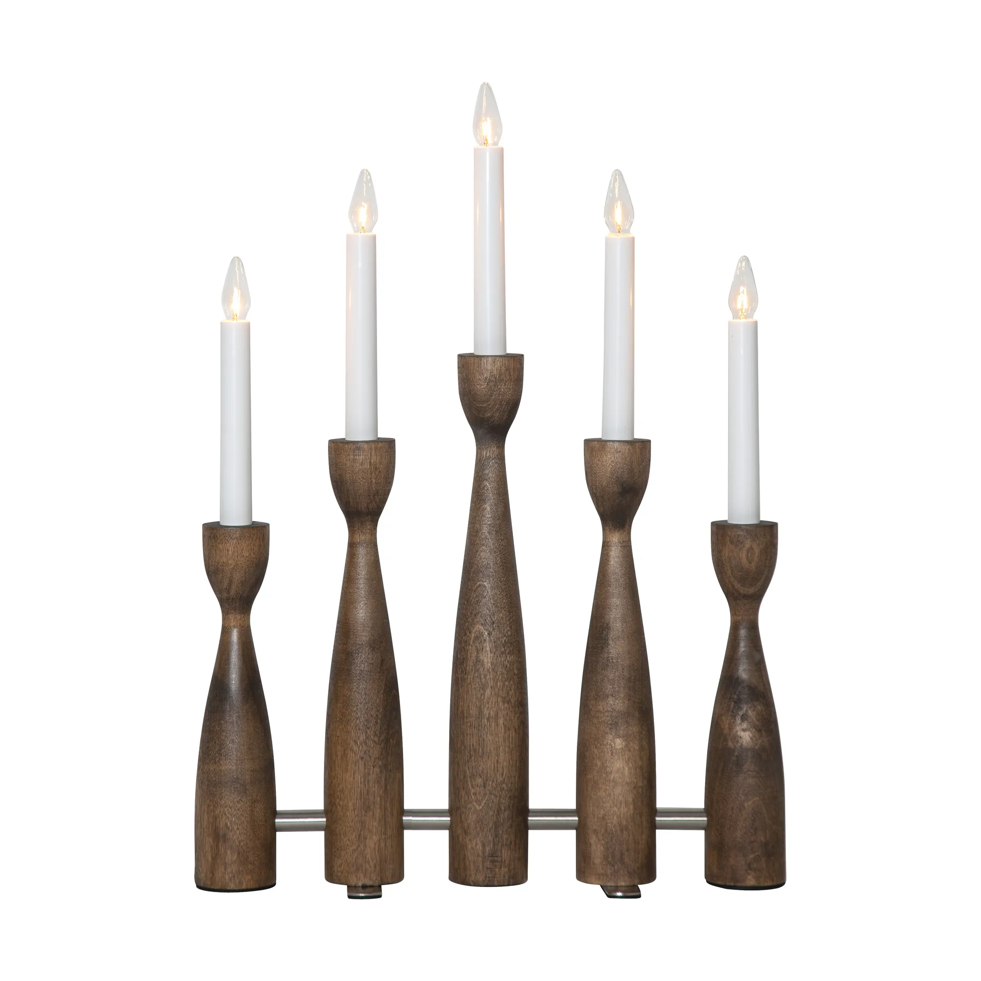 Świecznik adwentowy Midja 2.0, Orzech włoski Star Trading