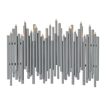 Świecznik adwentowy Note 25x35 cm - Szary - Star Trading