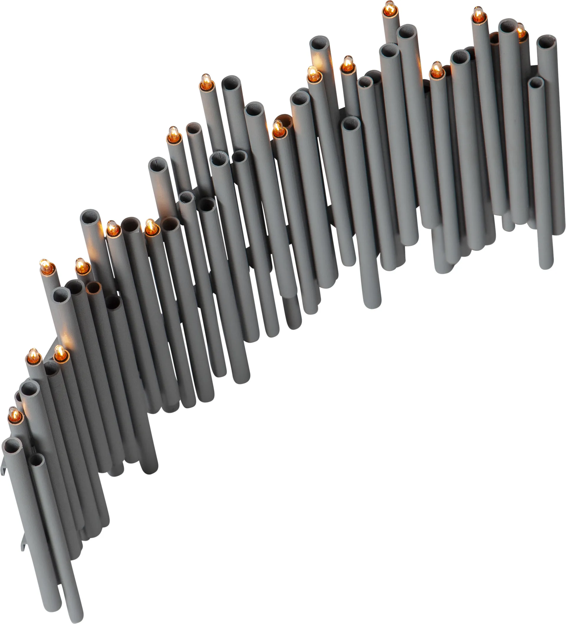 Świecznik adwentowy Note 25x35 cm, Szary Star Trading