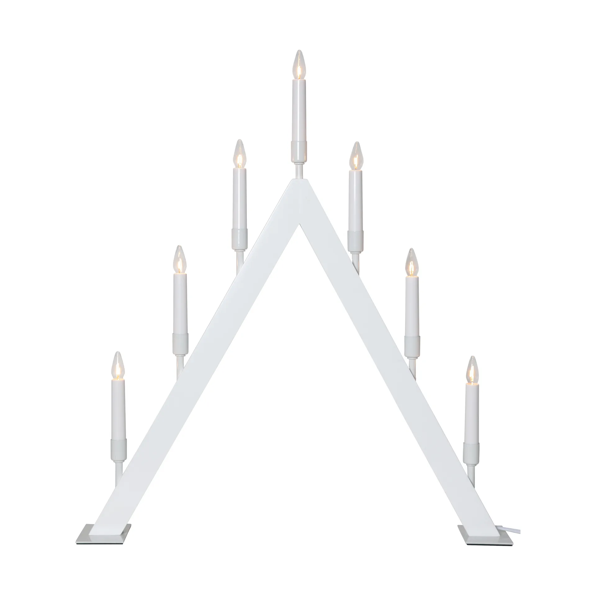 Świecznik adwentowy Vind w kształcie litery A, Biały Star Trading