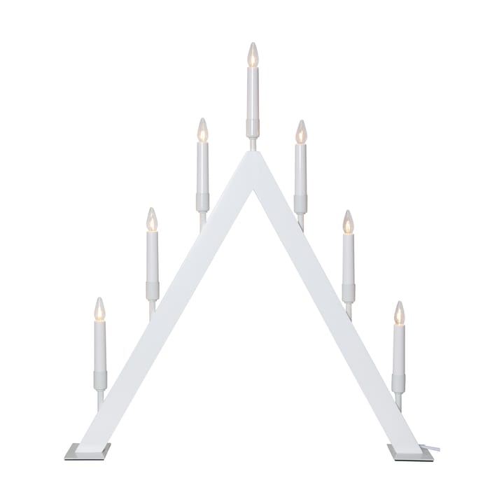 Świecznik adwentowy Vind w kształcie litery A - Biały - Star Trading