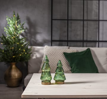 Verde dekoracja szklana LED 20 cm - Zielony - Star Trading