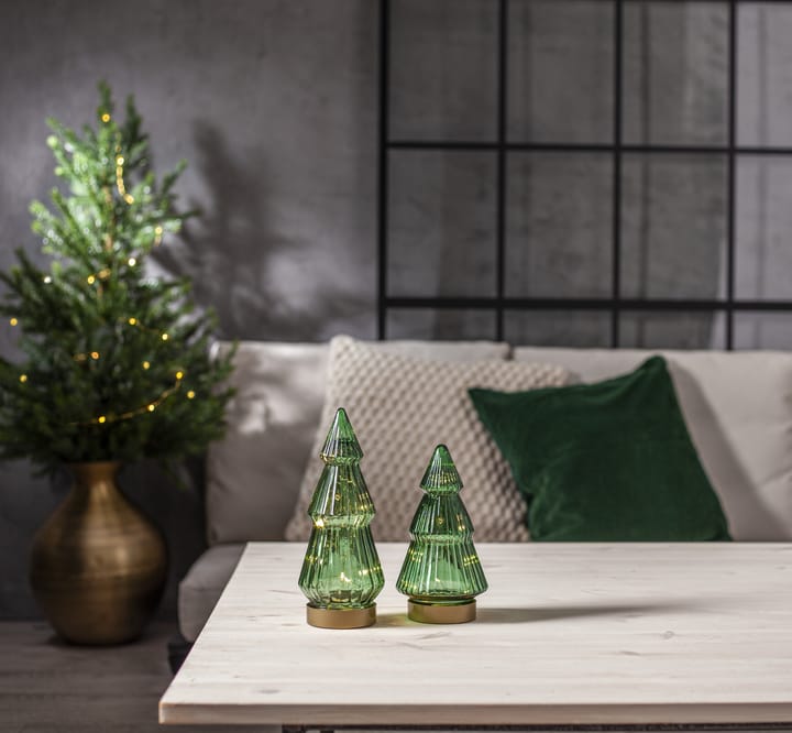 Verde dekoracja szklana LED 20 cm, Zielony Star Trading