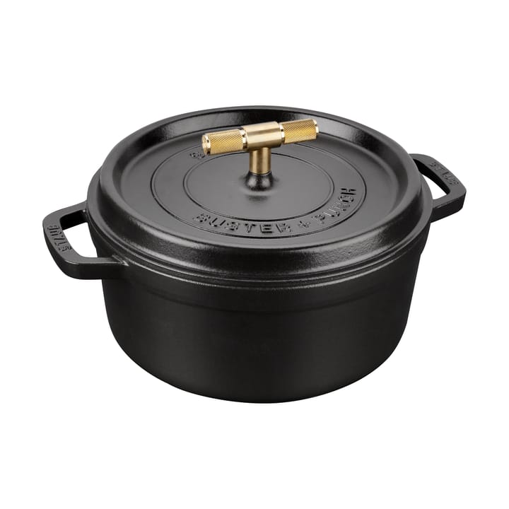 Buster & Punch garnek żeliwny, mosiądz - 3,8 L - STAUB