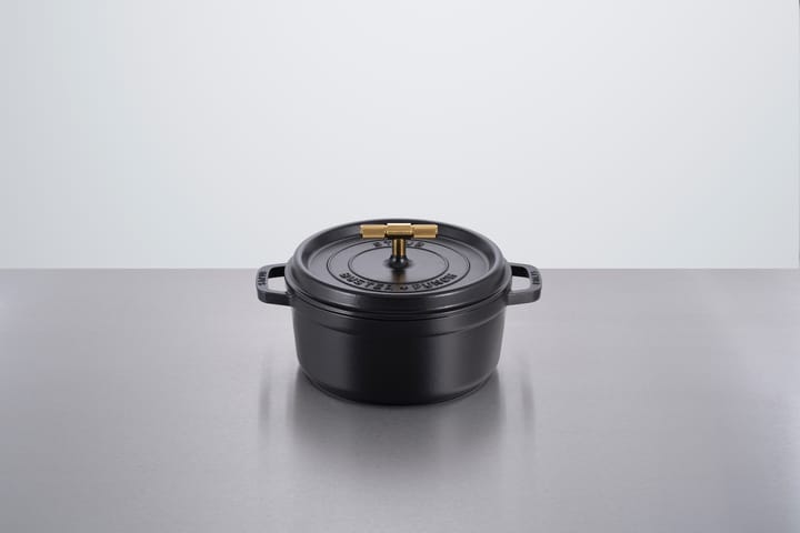 Buster & Punch garnek żeliwny, mosiądz, 3,8 L STAUB