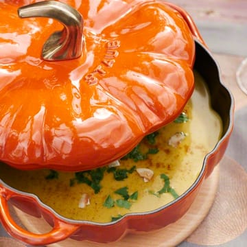 Garnek w kształcie dyni z żeliwa Staub 3,45 l - cynamon - STAUB