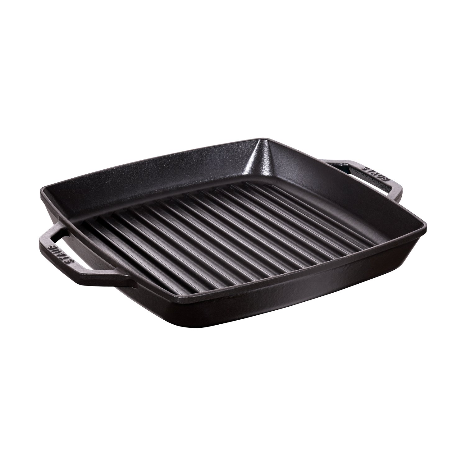 STAUB Kwadratowa żeliwna patelnia grillowa Staub Pure, czarny 28 cm