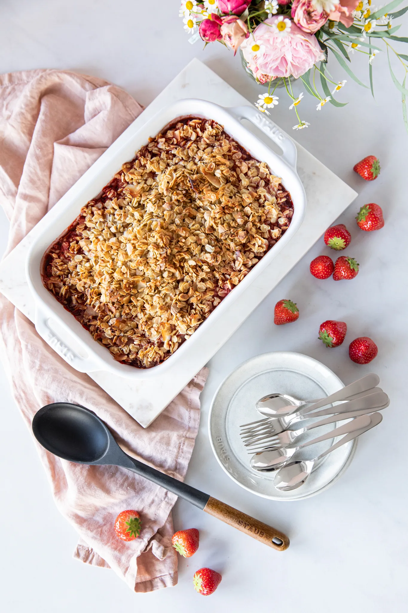 Prostokątne naczynie żaroodporne Staub 34 x 24 cm, biały STAUB