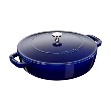 Staub Chistera głęboka patelnia żeliwna Ø24 cm - Ciemnoniebieski - STAUB