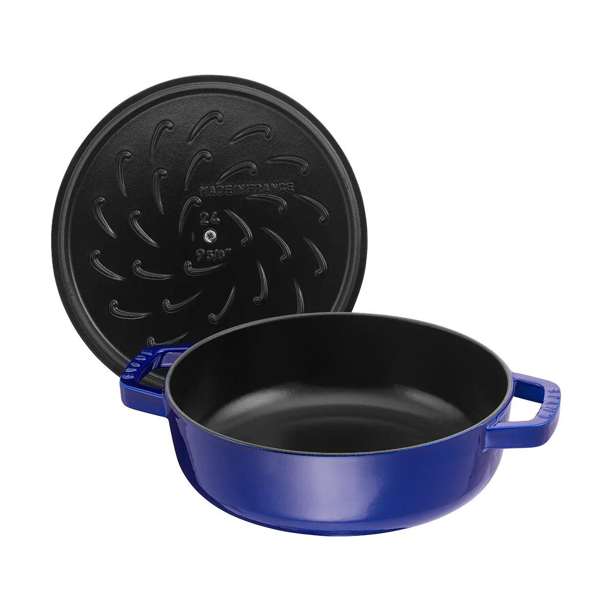 Staub Chistera głęboka patelnia żeliwna Ø24 cm, Ciemnoniebieski STAUB