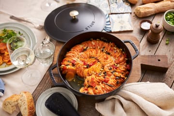 Staub Chistera głęboka patelnia żeliwna Ø24 cm - Czarny - STAUB