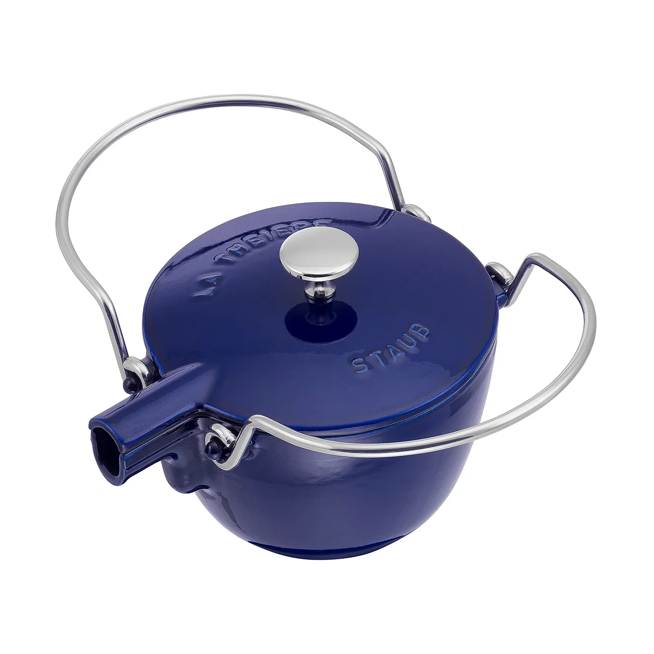 Staub czajnik żeliwny 1,15 L, okrągły, Ciemnoniebieski STAUB
