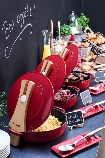 Staub drewniany uchwyt na pokrywkę - 24 cm - STAUB
