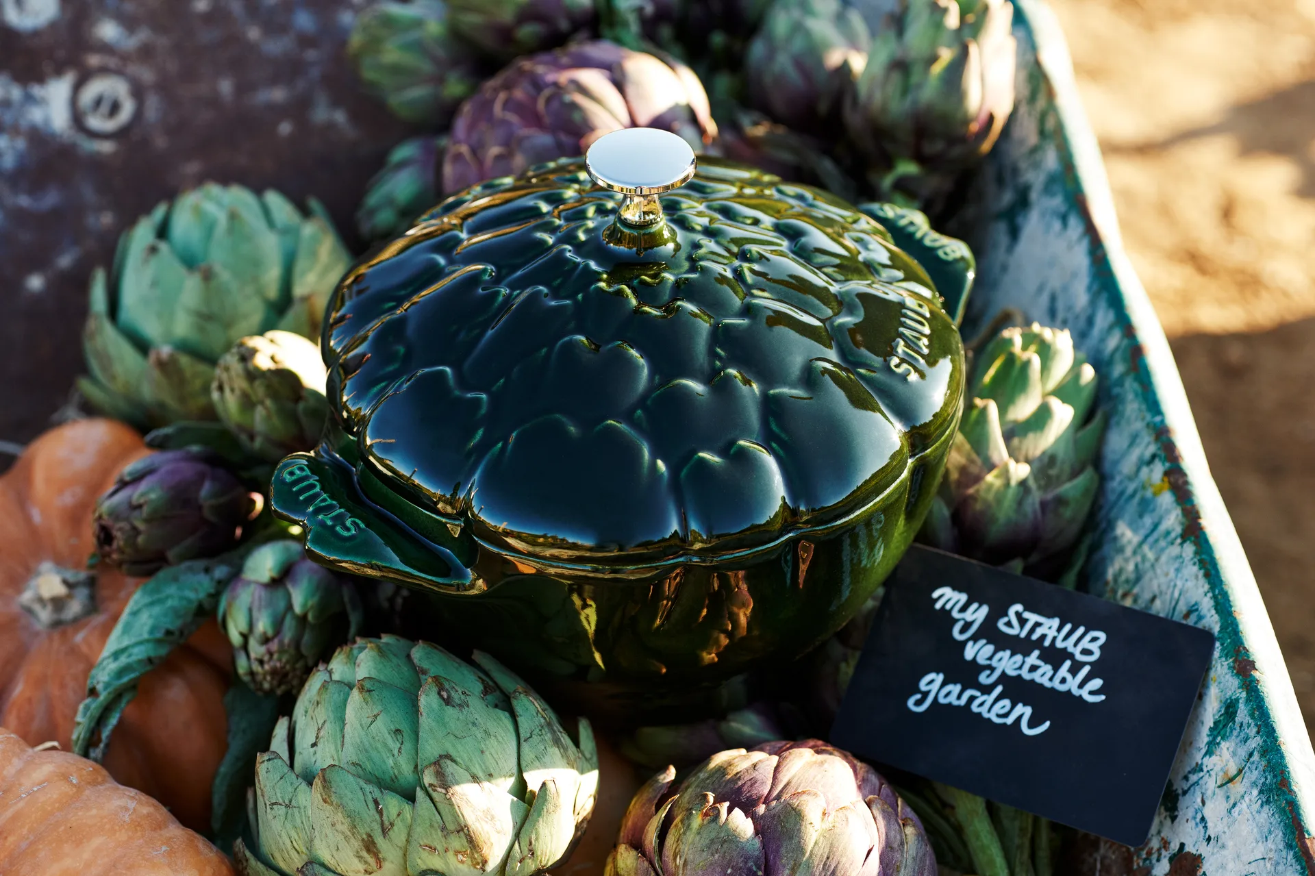 Staub garnek karczoch La Cocotte 3 L, Bazyliowa zieleń STAUB