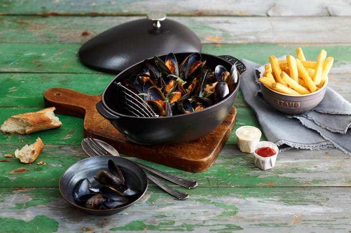 Staub garnek na małże w żeliwie 2 l, czarny STAUB