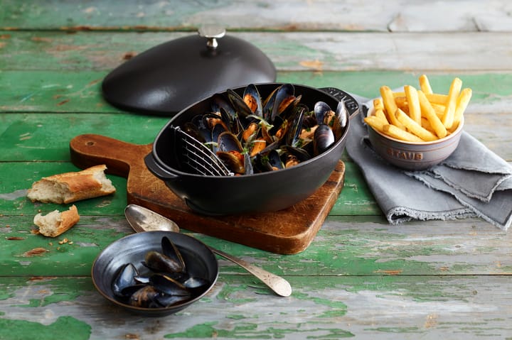 Staub garnek na małże w żeliwie 2 l, czarny STAUB