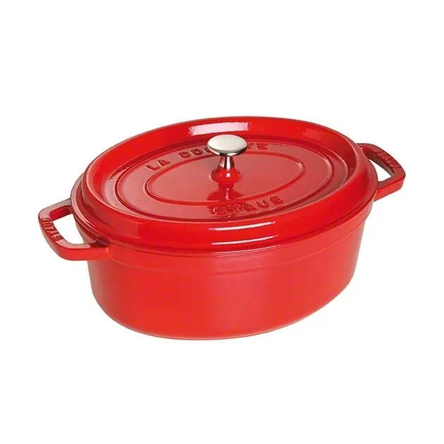 Staub garnek owalny z żeliwa 4,2 l, czerwony STAUB