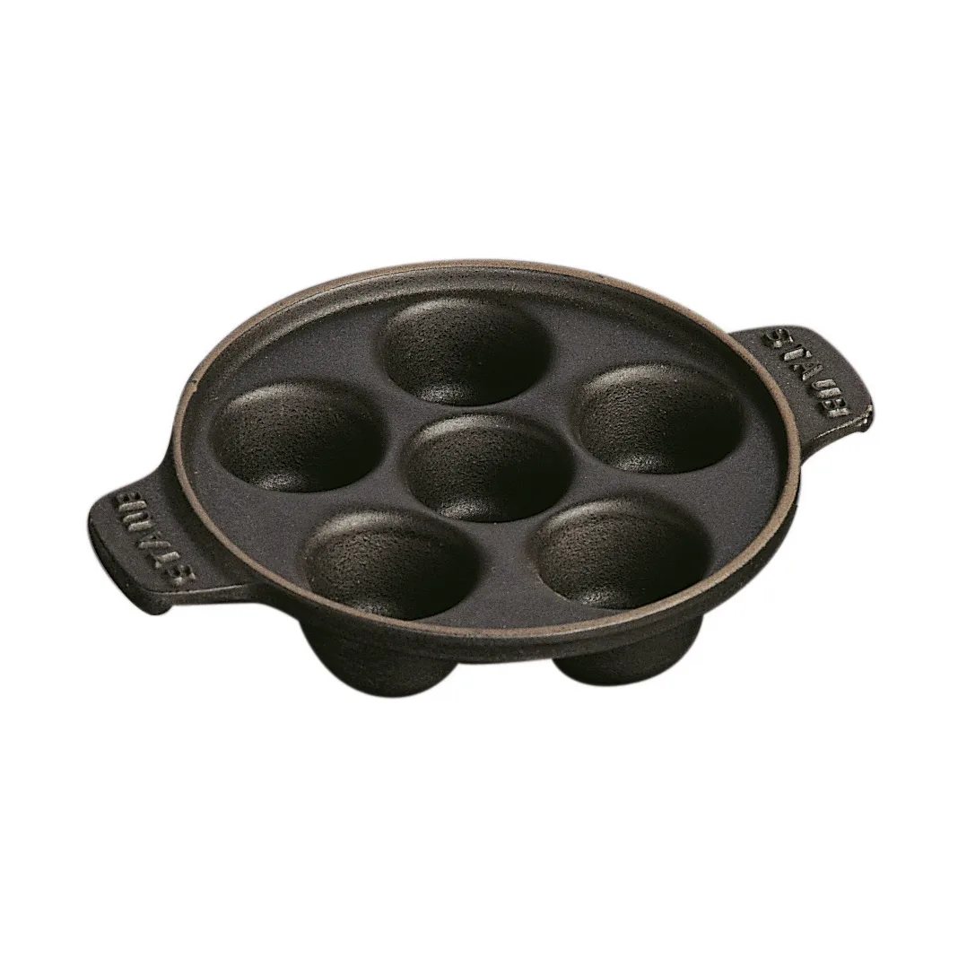 Staub naczynie do zapiekania ślimaków Ø14 cm, Czarny STAUB