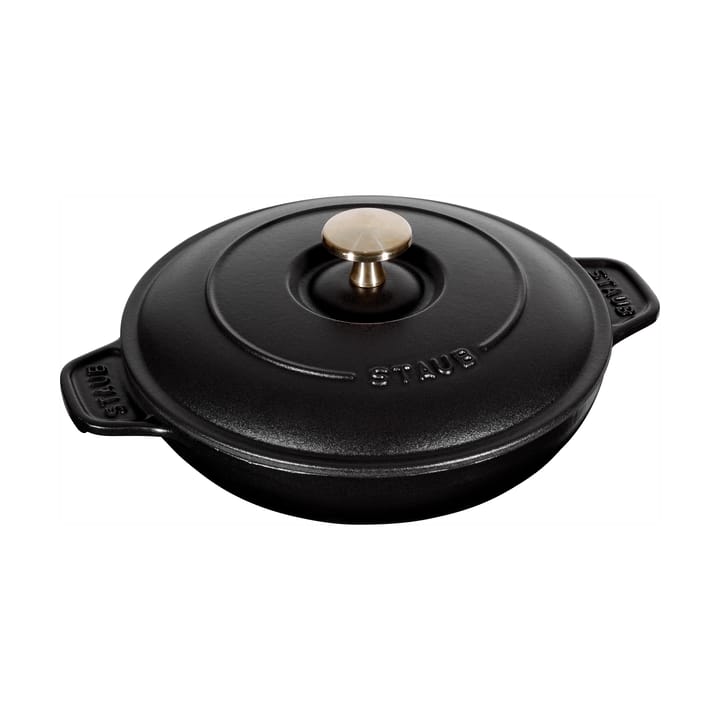 Staub okrągłe naczynie do zapiekania z pokrywką  Ø20 cm - Czarny - STAUB