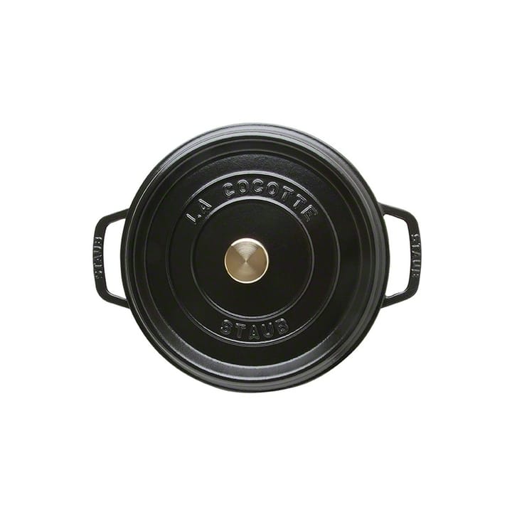 Staub okrągły garnek z żeliwa 3,8 l, czarny STAUB