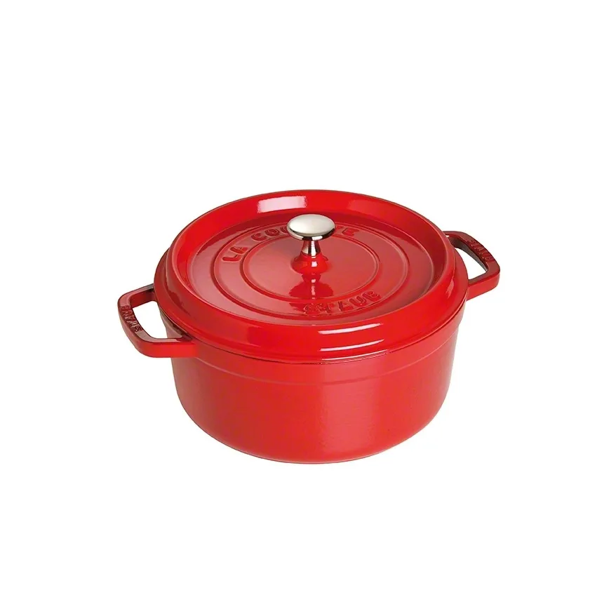 Staub okrągły garnek z żeliwa 3,8 l, czerwony STAUB