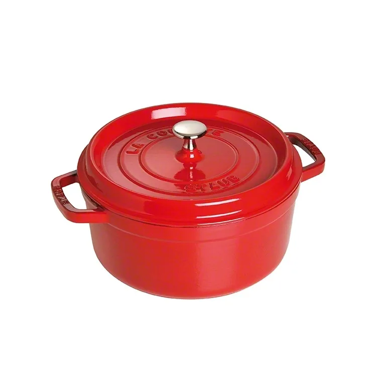 Staub okrągły garnek z żeliwa 5,2 l, czerwony STAUB