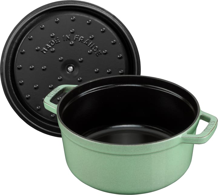 Staub okrągły garnek z żeliwa 5,2 l, Szałwia STAUB