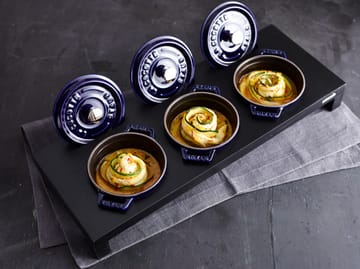Staub okrągły garnek żeliwny La Cocotte 0,25 L - Ciemnoniebieski - STAUB