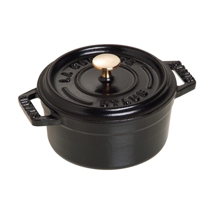 Staub okrągły garnek żeliwny La Cocotte 0,25 L - Czarny - STAUB