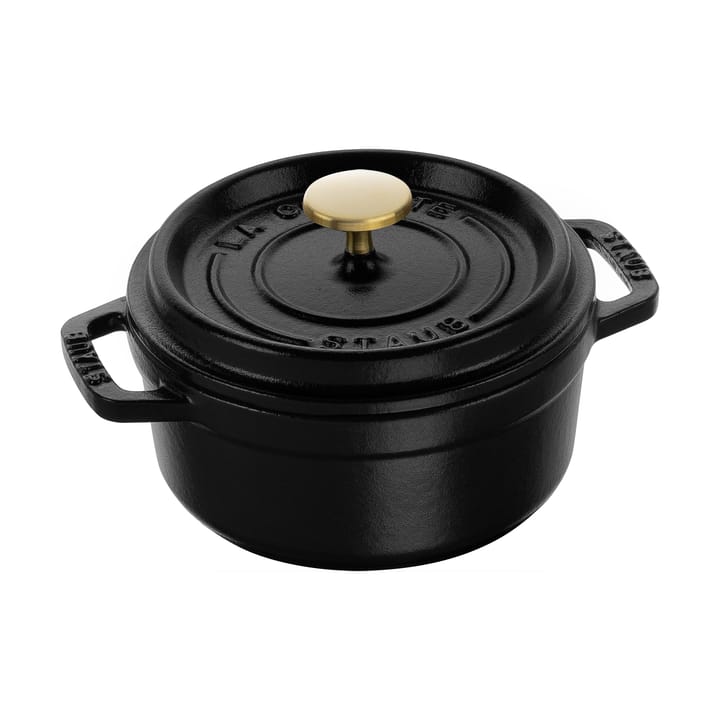 Staub okrągły garnek żeliwny La Cocotte 0,4 L - Czarny - STAUB