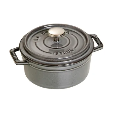 Staub okrągły garnek żeliwny La Cocotte 0,4 L - Grafitowy - STAUB