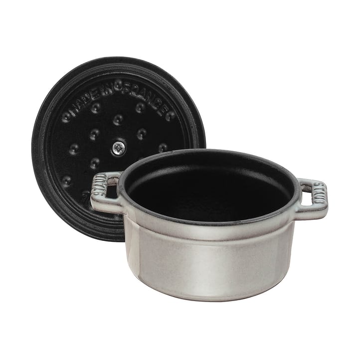 Staub okrągły garnek żeliwny La Cocotte 0,4 L, Grafitowy STAUB