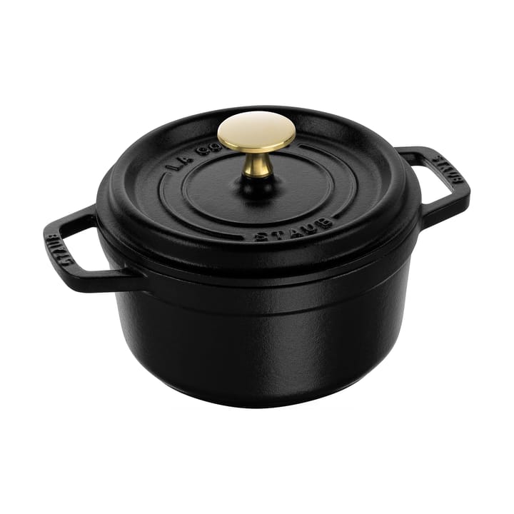 Staub okrągły garnek żeliwny La Cocotte 1,2 L - Czarny - STAUB