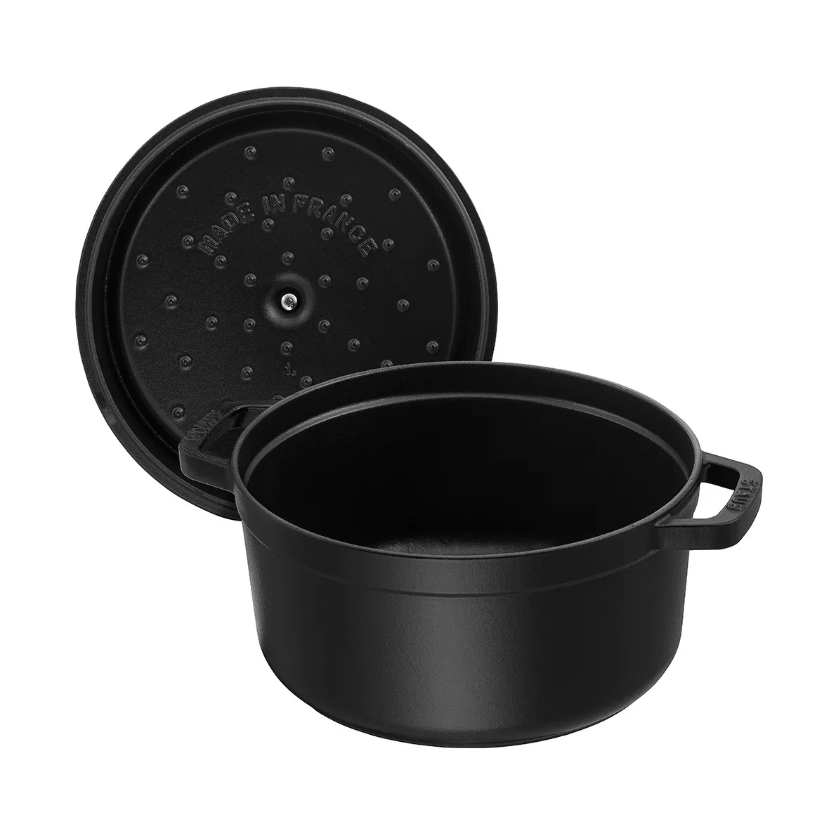 Staub okrągły garnek żeliwny La Cocotte 1,7 L, Czarny STAUB