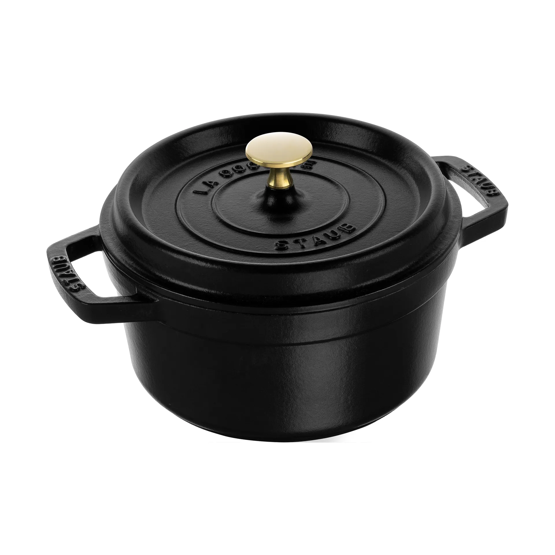 Staub okrągły garnek żeliwny La Cocotte 2,2 L, Czarny STAUB